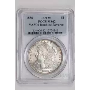 1888 $1 VAM 6 Doubled Reverse HOT 50