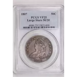 1807 50C Large Stars 50/20