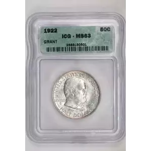 Classic Commemorative Silver--- Grant Memorial 1922 -Silver- 0.5 Dollar