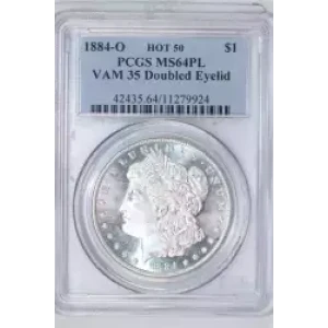 1884-O $1 VAM 35 Doubled Eyelid, PL (2)