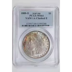 1888-O $1 VAM 1A Clashed E TOP 100