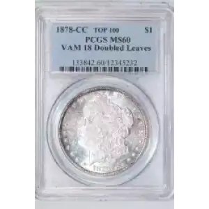 1878-CC $1 VAM 18 Doubled Leaves (2)