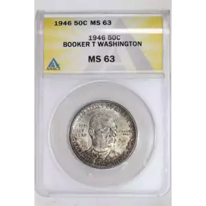 Classic Commemorative Silver--- Booker T. Washington Memorial 1946-1951-Silver- 0.5 Dollar