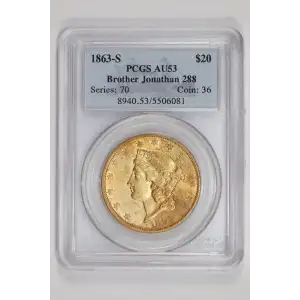 1863-S $20