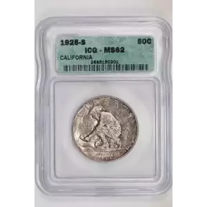 Classic Commemorative Silver--- California Diamond Jubilee 1925 -Silver- 0.5 Dollar