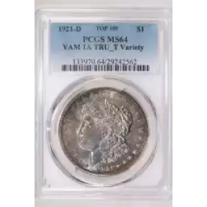 1921-D $1 VAM 1A TRU_T Variety