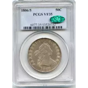 Half Dollars---Capped Bust, Reeded Edge 1836-1839 -Silver- 0.5 Dollar (3)