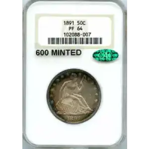 Half Dollars---Liberty Seated 1839-1891 -Silver- 0.5 Dollar (3)