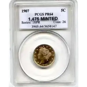 Nickel Five Cent Pieces-Liberty Head 1883-1913 (3)