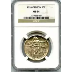 Classic Commemorative Silver Oregon Trail Memorial 1926 -1939 Silver -  0.5 Dollar (3)