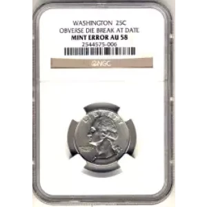 Quarter Dollars-Washington --Clad Coinage 1965-Present -Copper-Nickel- 0.25 Dollar (3)