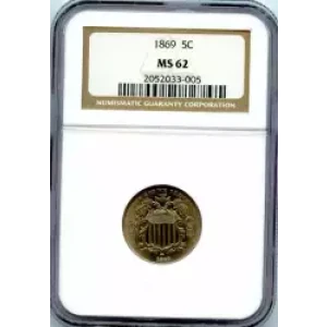 Nickel Five Cent Pieces-Shield 1866-1883 (3)