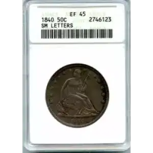 Half Dollars---Liberty Seated 1839-1891 -Silver- 0.5 Dollar (3)