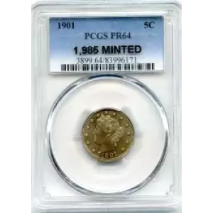 Nickel Five Cent Pieces-Liberty Head 1883-1913 (3)