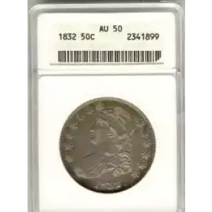 Half Dollars---Capped Bust, Reeded Edge 1836-1839 -Silver- 0.5 Dollar (3)