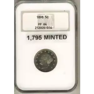 Nickel Five Cent Pieces-Liberty Head 1883-1913 (3)