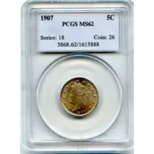 Nickel Five Cent Pieces-Liberty Head 1883-1913 (3)