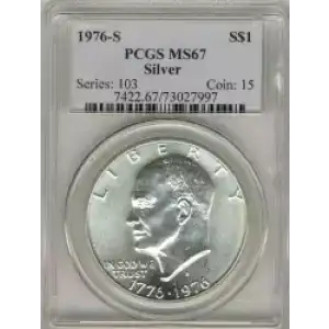 Dollars---Eisenhower 1971-1978 Copper-Nickel- 1 Dollar (3)