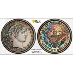 Quarter Dollars---Barber or Liberty Head (3)