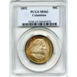 Classic Commemorative Silver--- World's Columbian Exposition Half Dollar 1892 - 1893 -Silver- 0.5 Dollar (3)