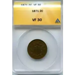 Two cent pieces-Two cent pieces 1864-73 -Copper (3)