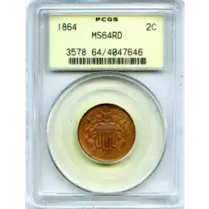 Two cent pieces-Two cent pieces 1864-73 -Copper (3)