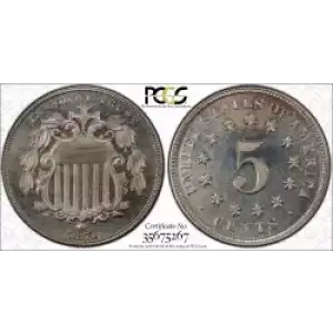 Nickel Five Cent Pieces-Shield 1866-1883 (3)