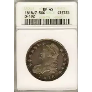 Half Dollars---Capped Bust, Reeded Edge 1836-1839 -Silver- 0.5 Dollar (3)