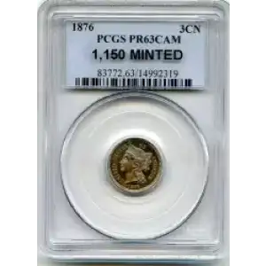 Nickel Three Cent Pieces 1865-1889 (3)