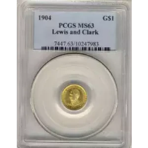 Classic Commemorative Gold--- Lewis and Clark Exposition 1904-1905 -Gold- 1 Dollar (3)