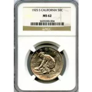 Classic Commemorative Silver--- California Diamond Jubilee 1925 -Silver- 0.5 Dollar (3)