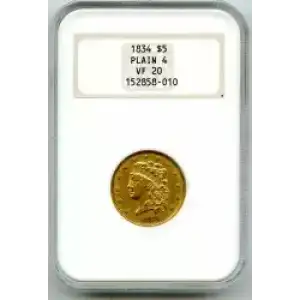 Half Eagles---Classic Head, 1834-1838 -Gold- 5 Dollar (3)