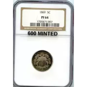 Nickel Five Cent Pieces-Shield 1866-1883 (3)