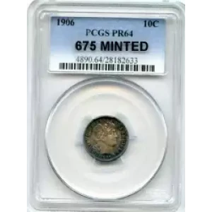 Dimes---Barber or Liberty Head 1892-1916 -Silver- 1 Dime (3)