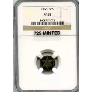 Silver Three Cent Pieces Trimes-1851-1873 (3)