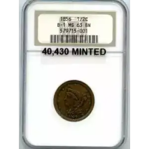 Half Cents -Braided Hair 1840-57 -Copper (3)