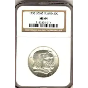 Classic Commemorative Silver--- Long Island Tercentenary 1936 -Silver- 0.5 Dollar (3)