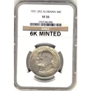 Classic Commemorative Silver--- Alabama Centennial 1921 -Silver- 0.5 Dollar (3)