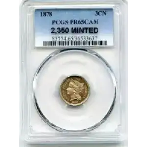 Nickel Three Cent Pieces 1865-1889 (3)