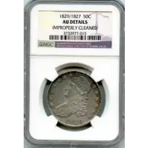 Half Dollars---Capped Bust, Reeded Edge 1836-1839 -Silver- 0.5 Dollar (3)