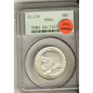 Classic Commemorative Silver--- Elgin, Illinois, Centennial 1936 -Silver- 0.5 Dollar (3)