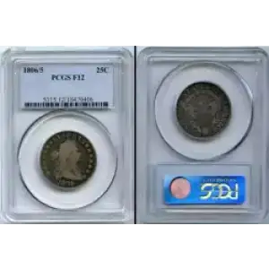 Quarter Dollars---Draped Bust (3)