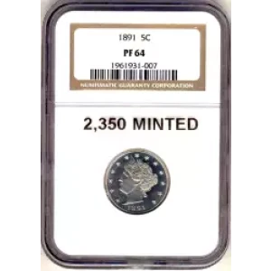 Nickel Five Cent Pieces-Liberty Head 1883-1913 (3)