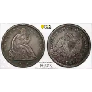 Half Dollars---Liberty Seated 1839-1891 -Silver- 0.5 Dollar (3)