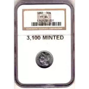 Nickel Three Cent Pieces 1865-1889 (3)