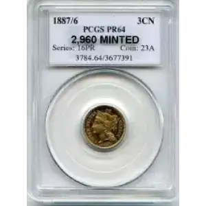 Nickel Three Cent Pieces 1865-1889 (3)