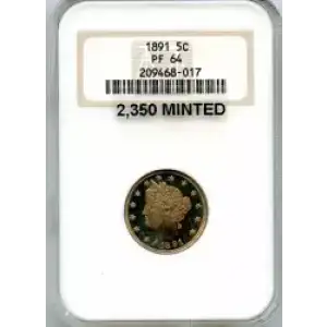 Nickel Five Cent Pieces-Liberty Head 1883-1913 (3)