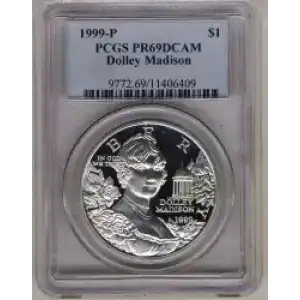 Modern Commemoratives --- Dolley Madison 1999 -Silver- 1 Dollar (3)
