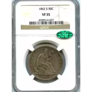 Half Dollars---Liberty Seated 1839-1891 -Silver- 0.5 Dollar (3)