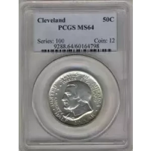 Classic Commemorative Silver--- Cleveland Centennial / Great Lakes Exposition 1936 -Silver- 0.5 Dollar (3)